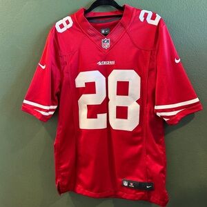 NFL SF 49ers Carlos Hyde Official Nike On Field Jersey #28